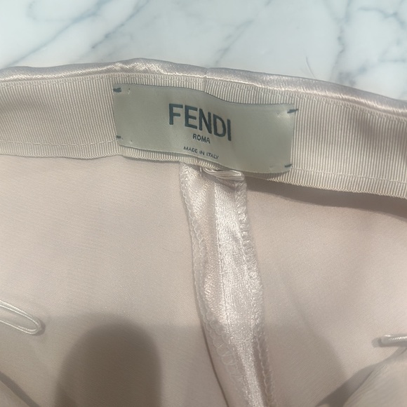 Fendi FF Baguette Buckle Embellished Satin Cargo Pants - Picture 11 of 13